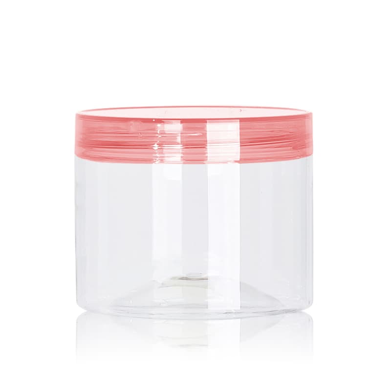 Customized Wide Mouth 350ml Plastic jars 