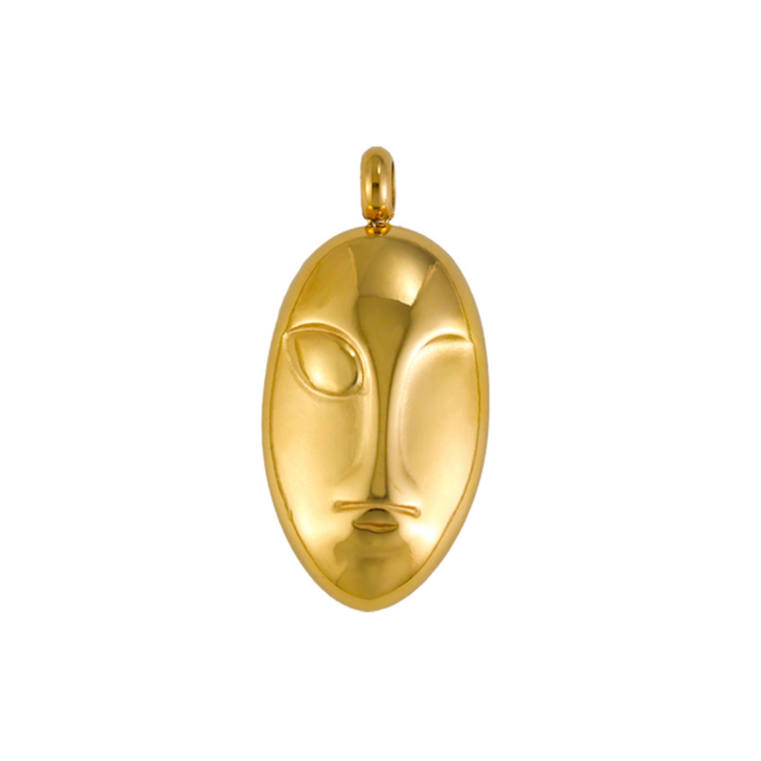 Oval Human Face Pendant Oval Human Face Pendant