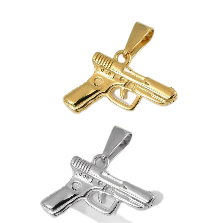 Pistol Shaped Pendant Pistol Shaped Pendant
