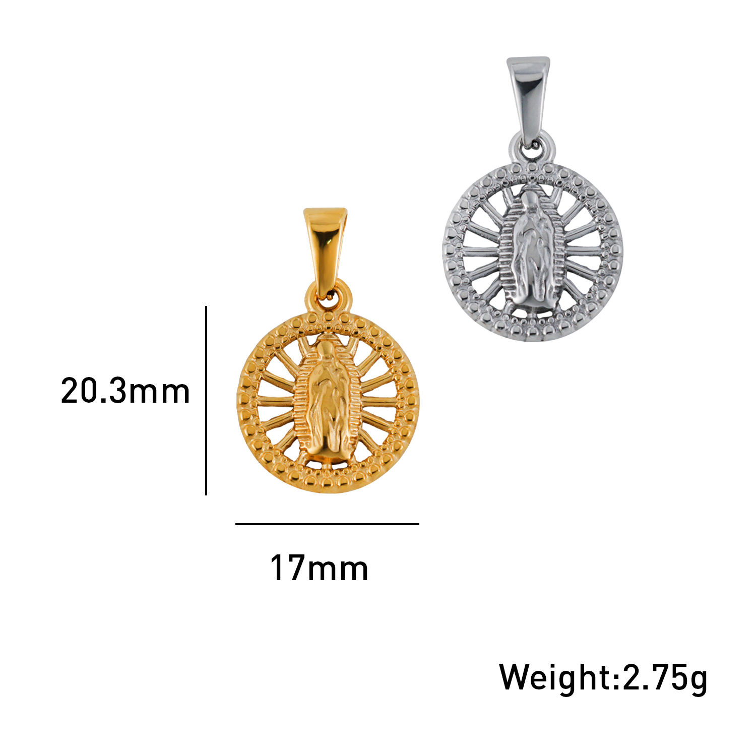 Virgin Mary Hollow Pendant Virgin Mary Hollow Pendant