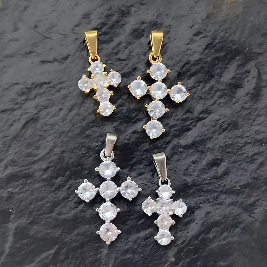 Custom Cross Zircon Pendant Custom Cross Zircon Pendant