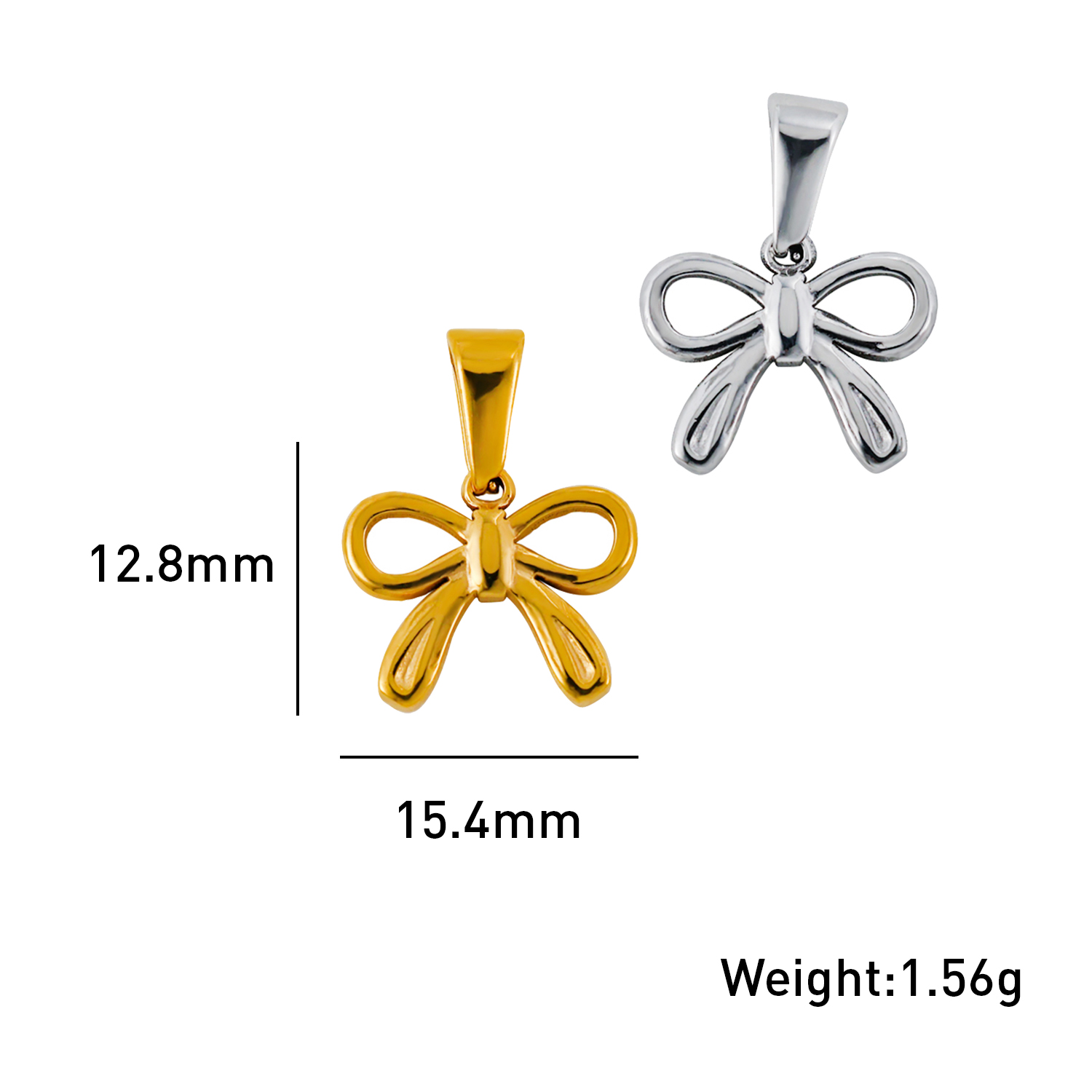 Wholesale Hollow Bowknot Pendant Wholesale Hollow Bowknot Pendant