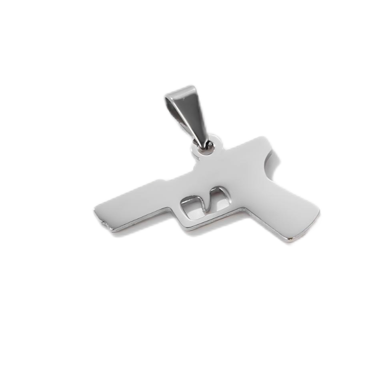 Personalized Gun Pendant Personalized Gun Pendant