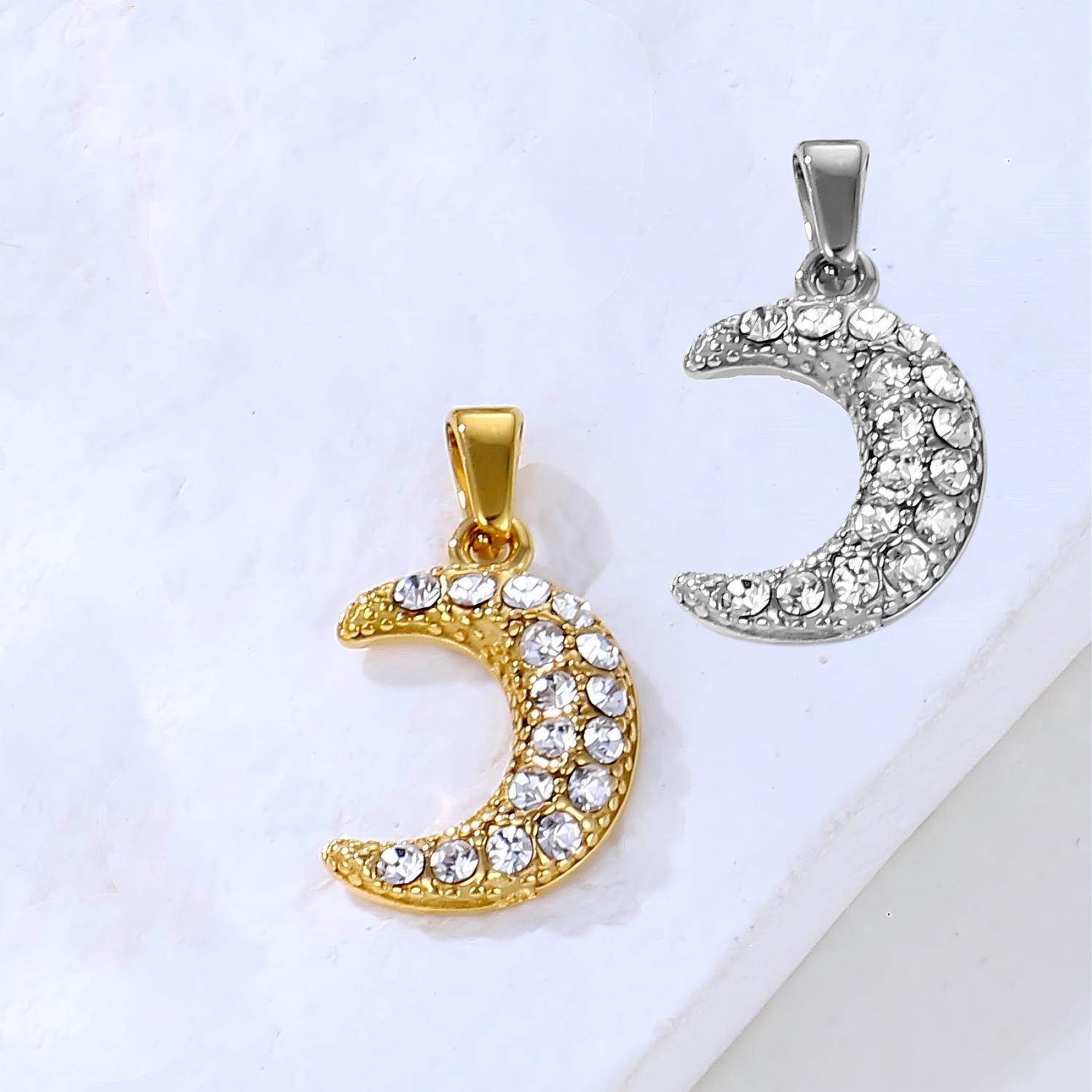 Moon Zircon Pendant Moon Zircon Pendant