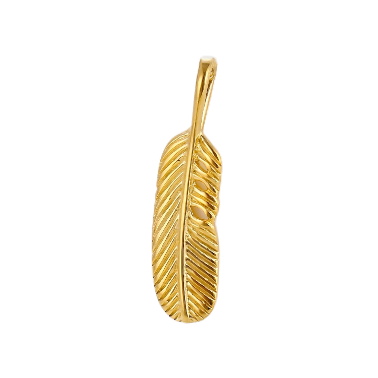Stainless Steel Feather Pendant Stainless Steel Feather Pendant