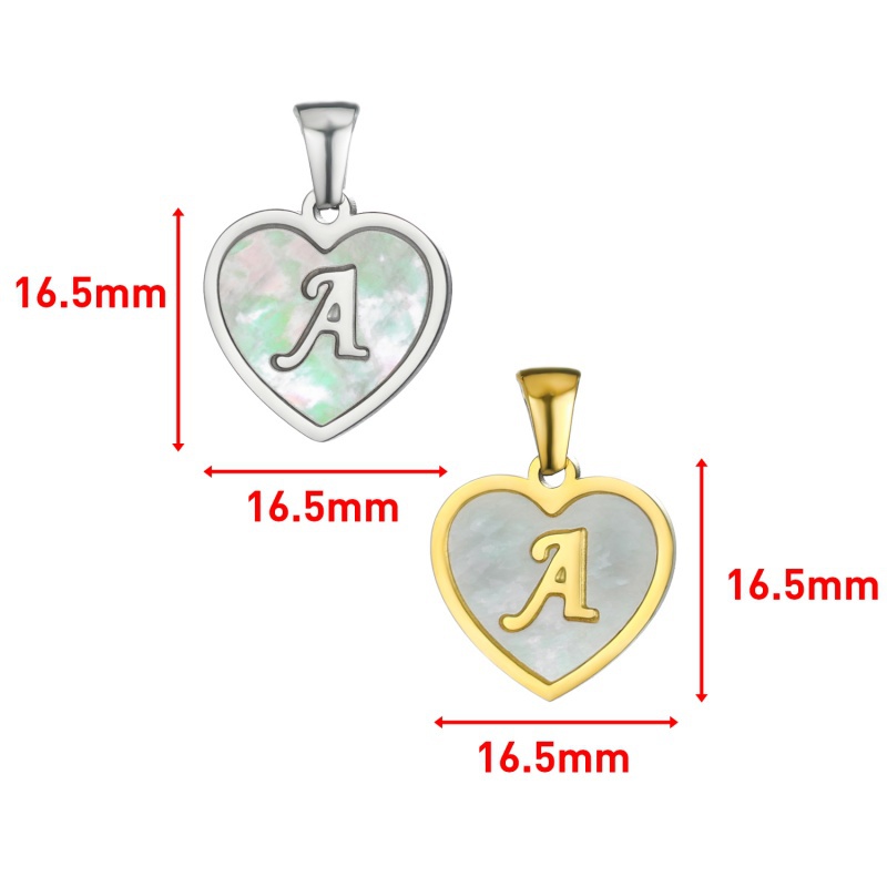 heart letter pendant heart letter pendant