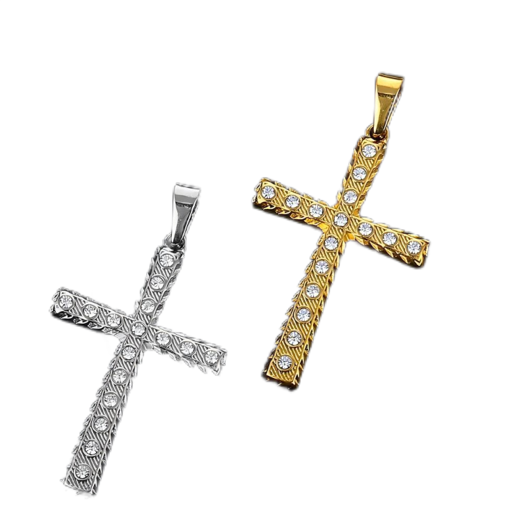 Diamond Inlaid Cross Pendant Diamond Inlaid Cross Pendant