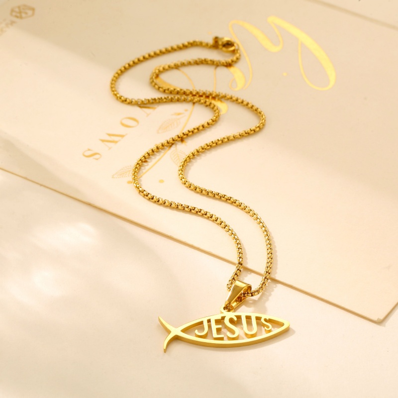 goldfish JESUS necklace goldfish JESUS necklace