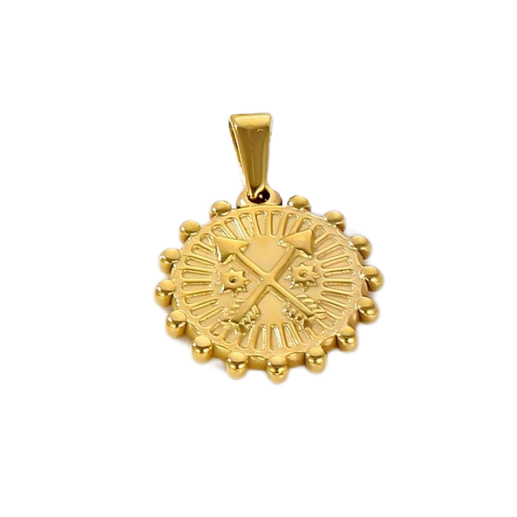 Vintage Pattern Round Pendant Vintage Pattern Round Pendant