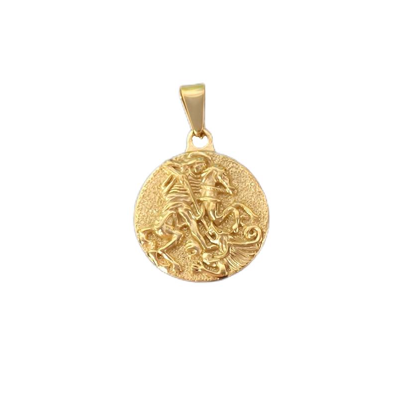 Knight Gold Plated Pendant Knight Gold Plated Pendant