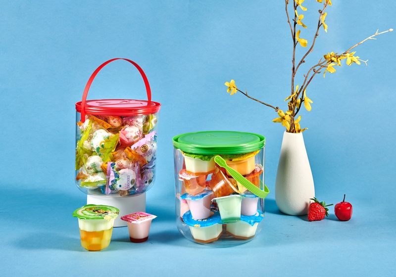 Custom Transparent Plastic Fruit Jar