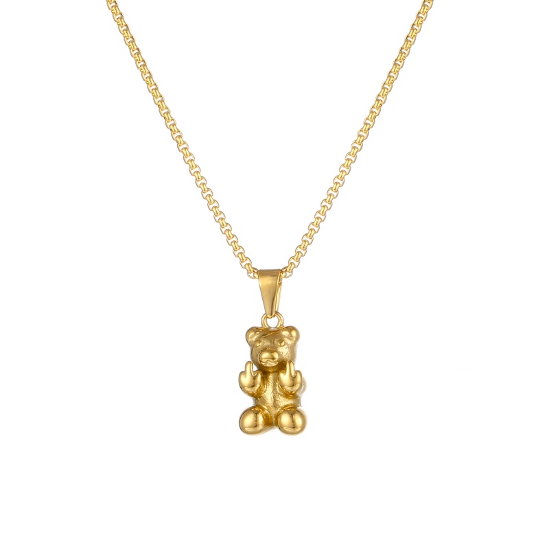 stainless steel teddy bear necklace stainless steel teddy bear necklace