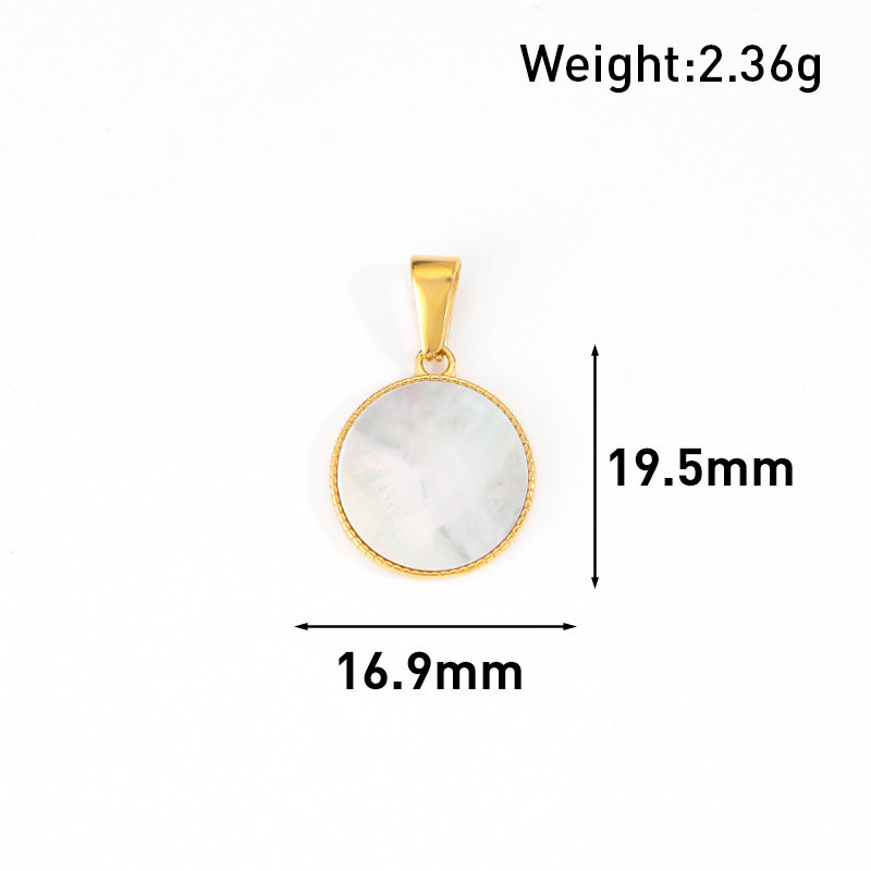 18k Gold Circle Pendant