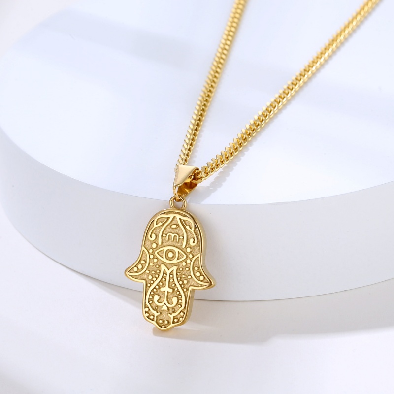 Gold Hamsa Hand Necklace Gold Hamsa Hand Necklace