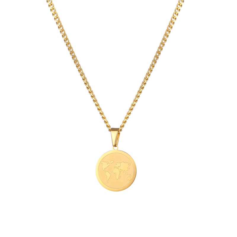 World Map Necklace World Map Necklace