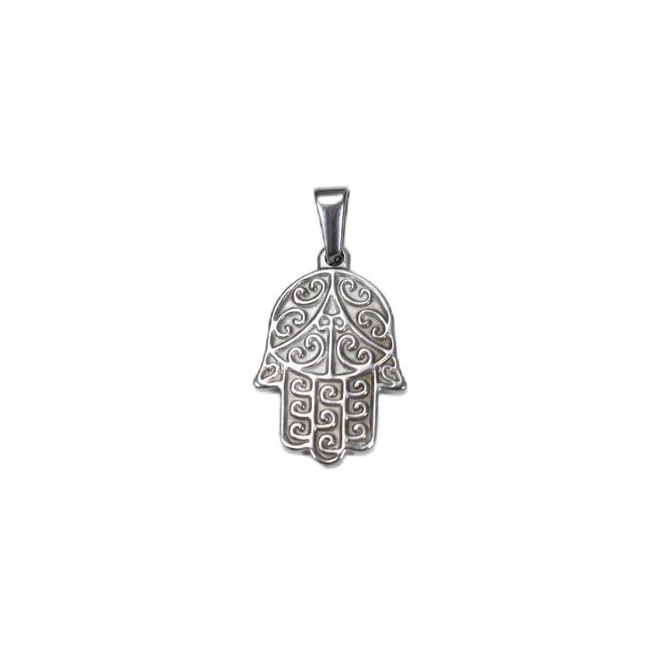 Stylish Stainless Steel Fatima Pendant Stylish Stainless Steel Fatima Pendant