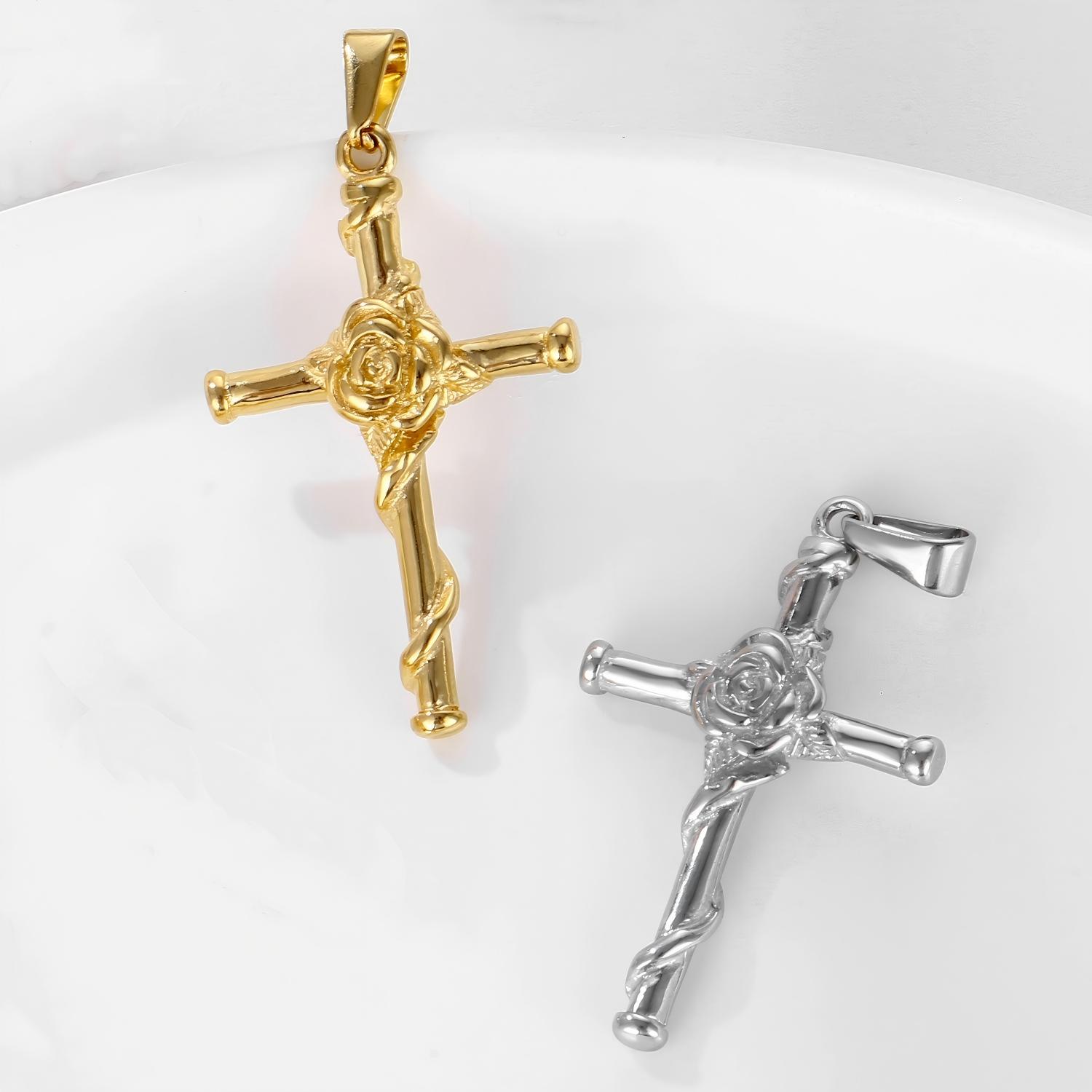 Rose Cross Pendant Rose Cross Pendant