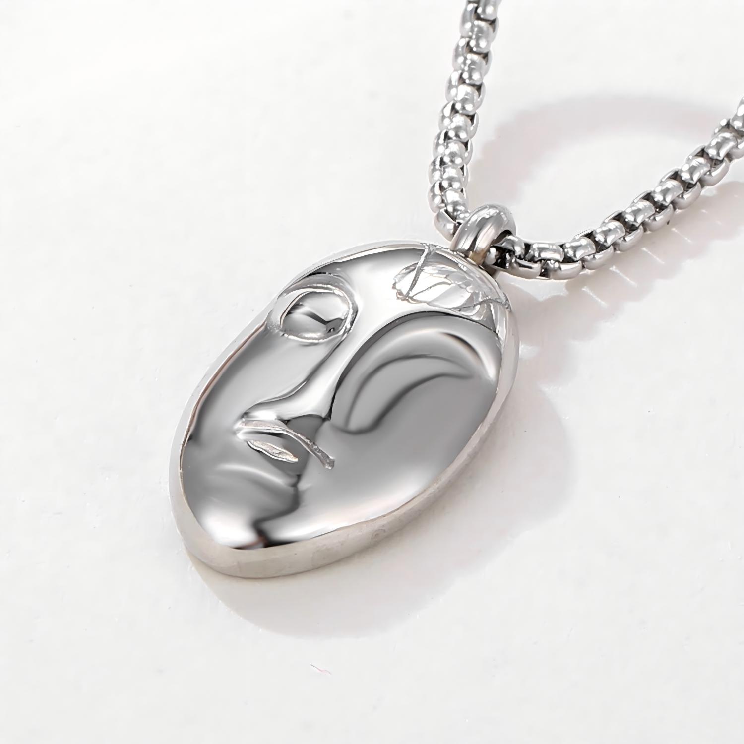 Oval Human Face Pendant Oval Human Face Pendant