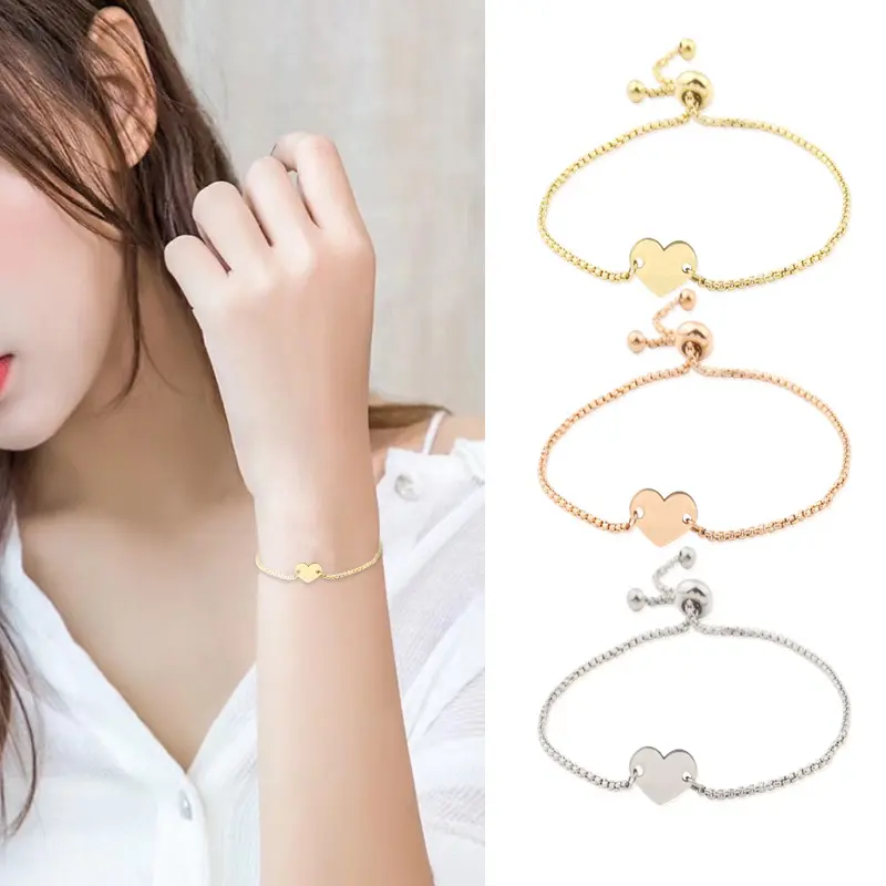 heart shaped adjustable bracelet heart shaped adjustable bracelet