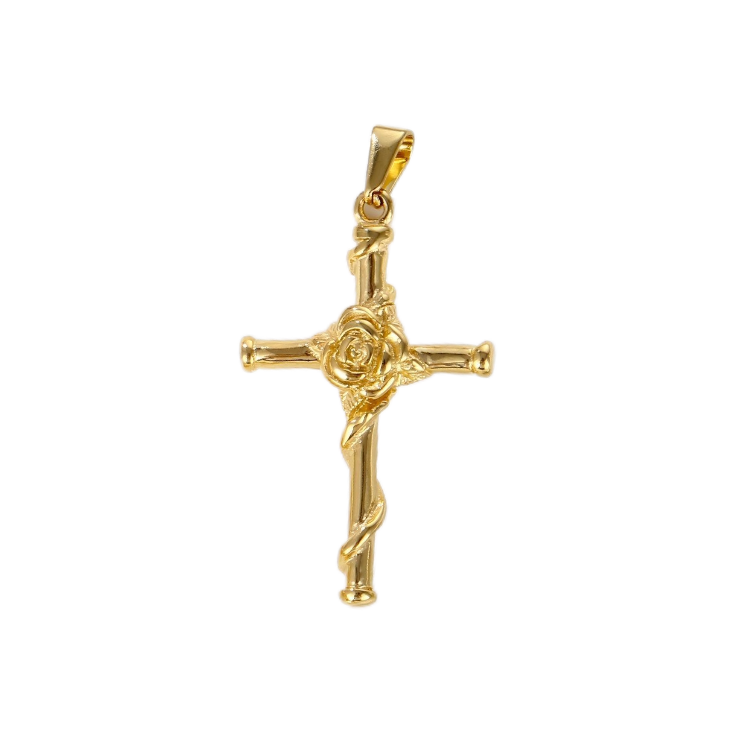 Rose Cross Pendant Rose Cross Pendant