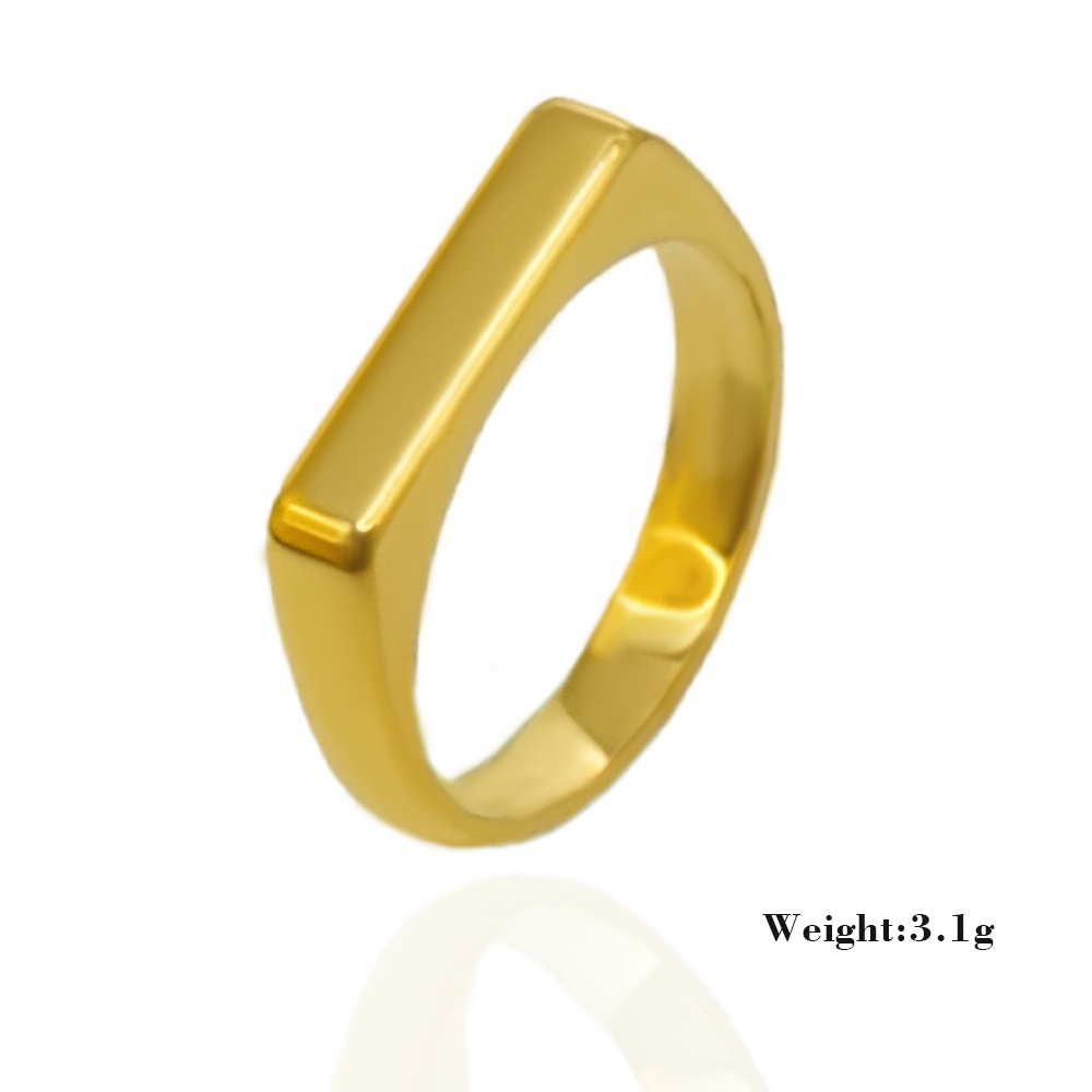 18K gold plated rectangular ring 18K gold plated rectangular ring
