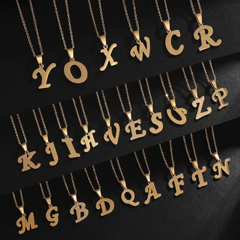26 alphabet pendant necklace 26 alphabet pendant necklace