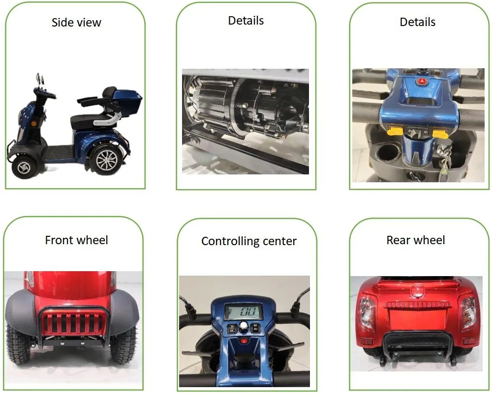 motorized scooters for seniors four wheel electric scooter