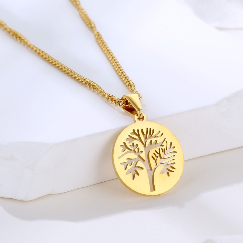 Tree Pendant Gold plated Necklace Tree Pendant Gold plated Necklace