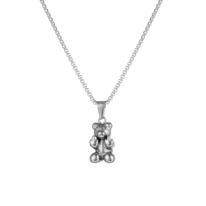 stainless steel teddy bear necklace stainless steel teddy bear necklace