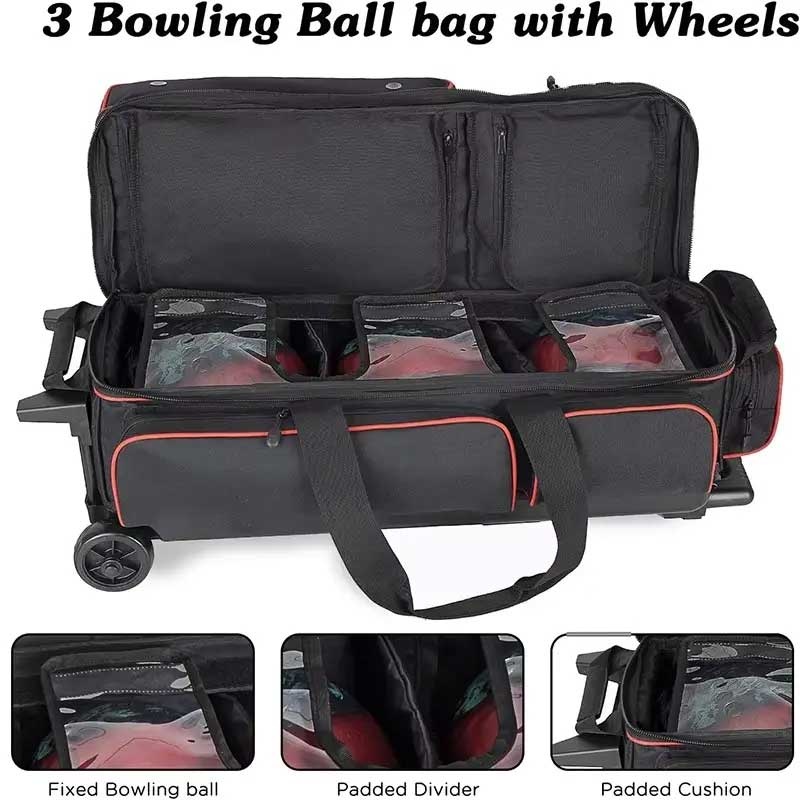 OEM 3-ball Bowling Ball Roller Bag Daily