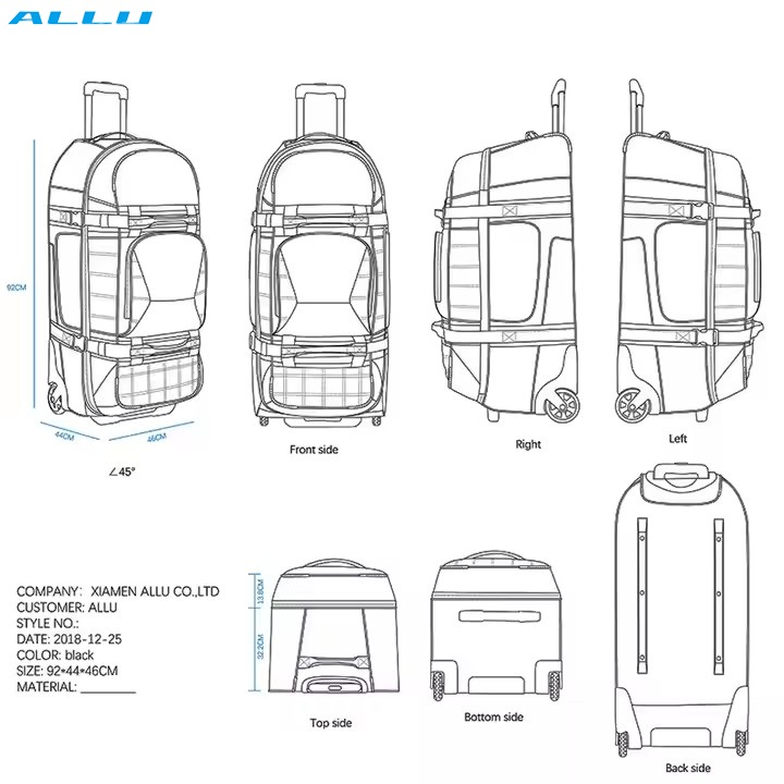 OEM Durable Waterproof Outdoor Luggage Trolley Bag Supplier OEM Durable Waterproof Outdoor Luggage Trolley Bag Supplier