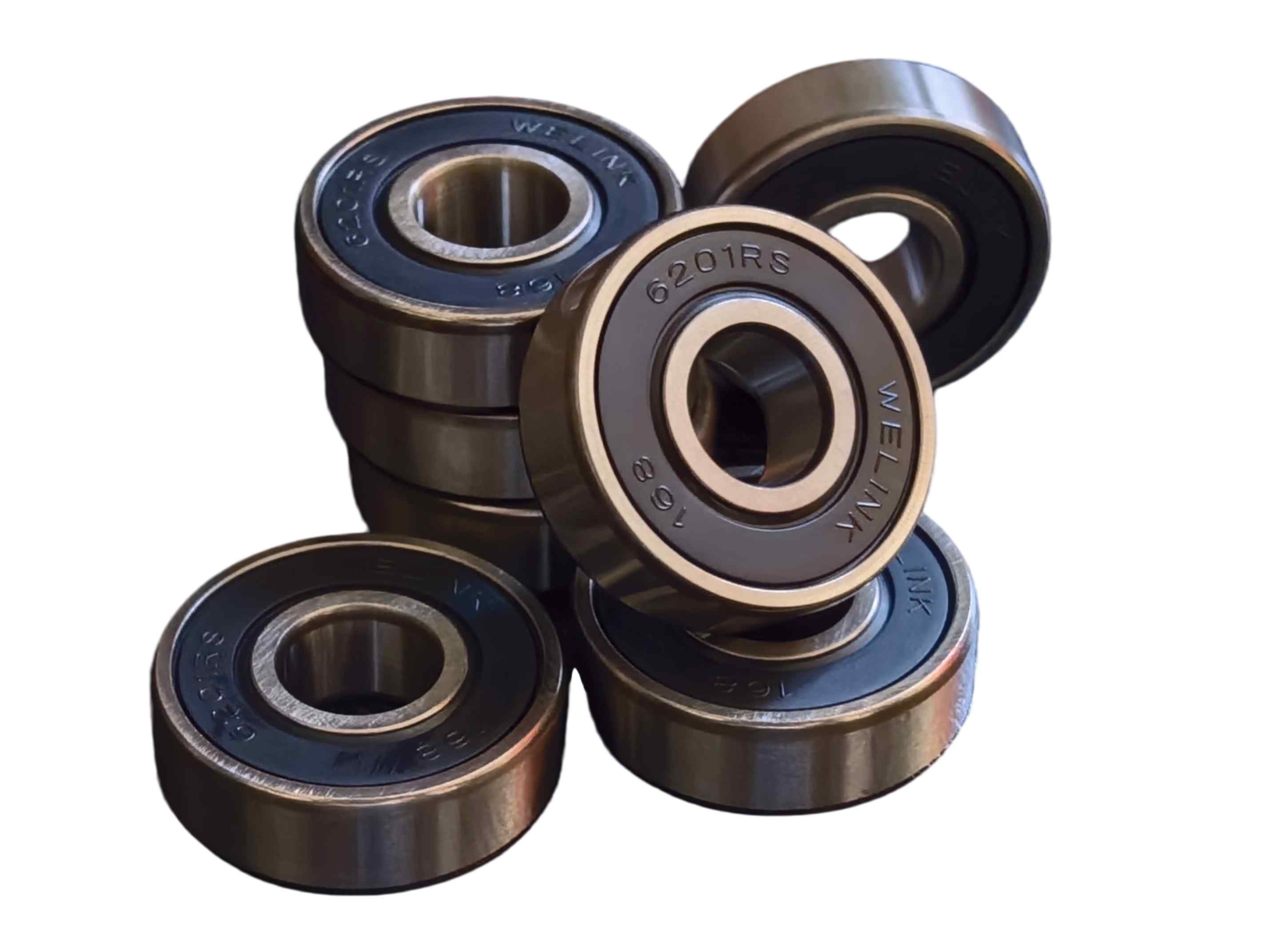 6201-2RS Sealed Deep Groove Ball Bearing for Small Motors and Precision Applications | 12&times;32&times;10 Mm