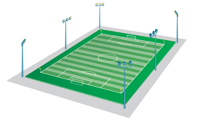 LED Stadium Floodlight For Public Areas