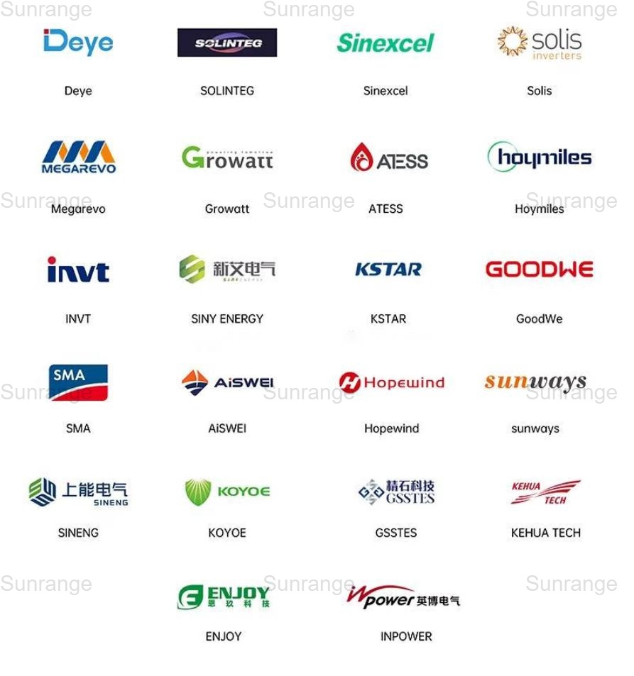 Sunrange Compatible Inverters List