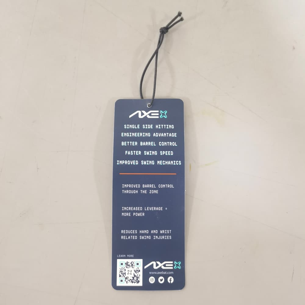 Customized sports equipment hang tags