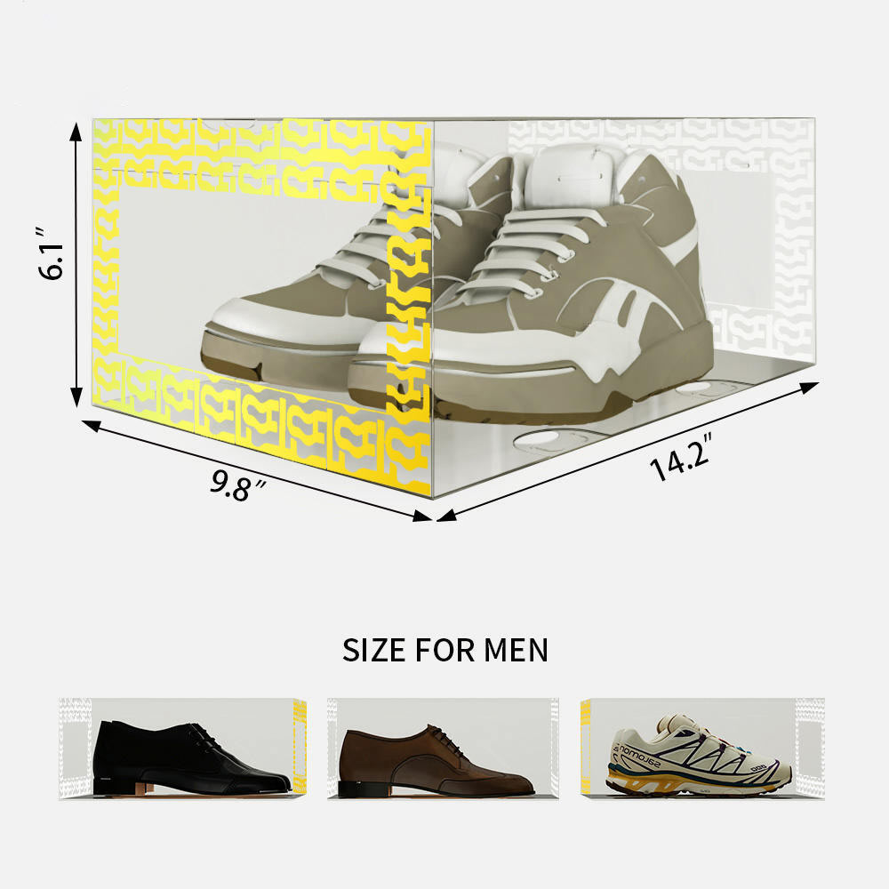 Custom Luxury Stackable Clear Shoe Storage Box Custom Luxury Stackable Clear Shoe Storage Box